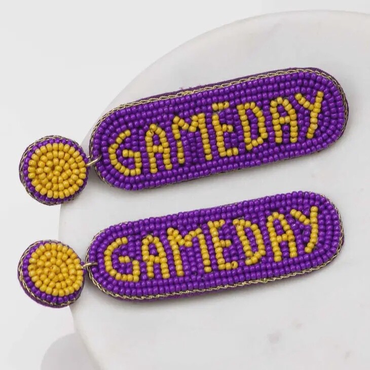 Gameday Earrings LSU