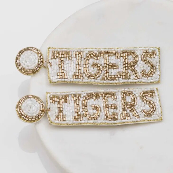 Tigers beaded Earrings