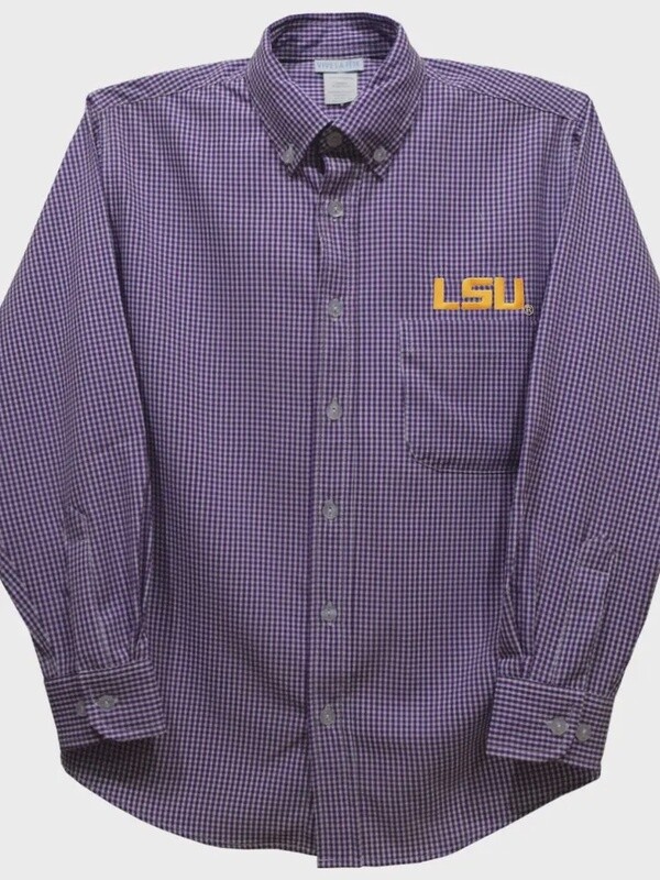 LSU Button Down-Toddler