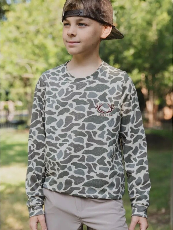 Youth LS Deer Camo Shirt