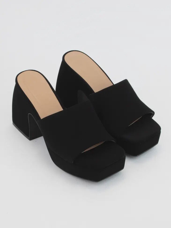 Square Toe Platform Heel