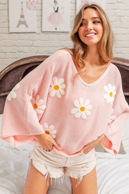Flowered Sweater