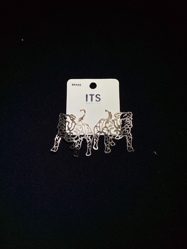 Bulldog Body Earrings