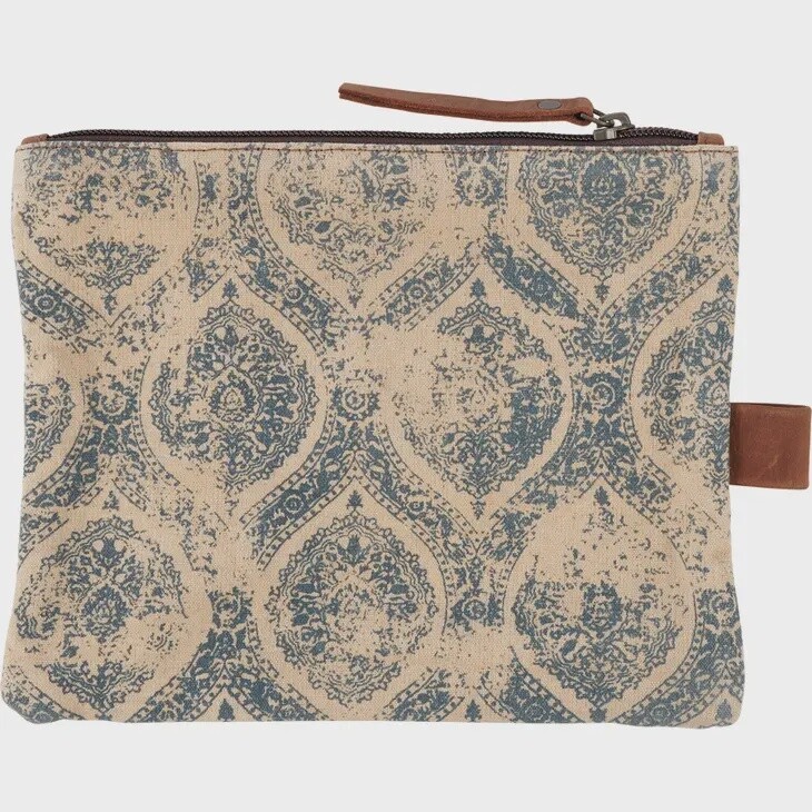 Indigo Zipper Pouch