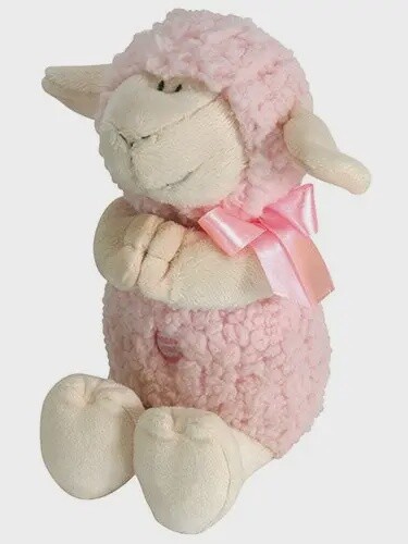 Praying Lamb Stuffed Animal, color: Pink