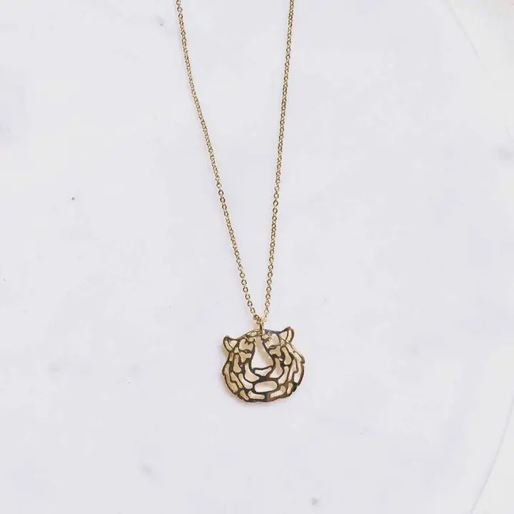 Tiger Pendant Necklace