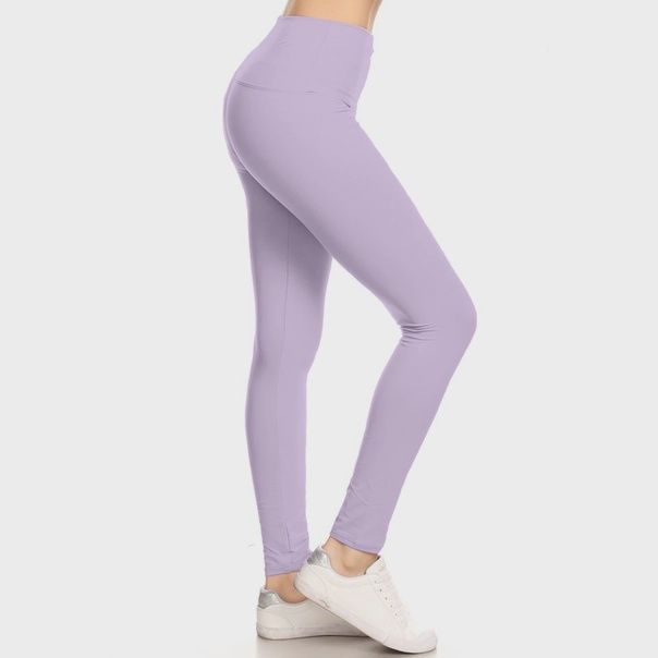 5&quot; Yoga Band Leggings, Colour: Lavender, Size: S