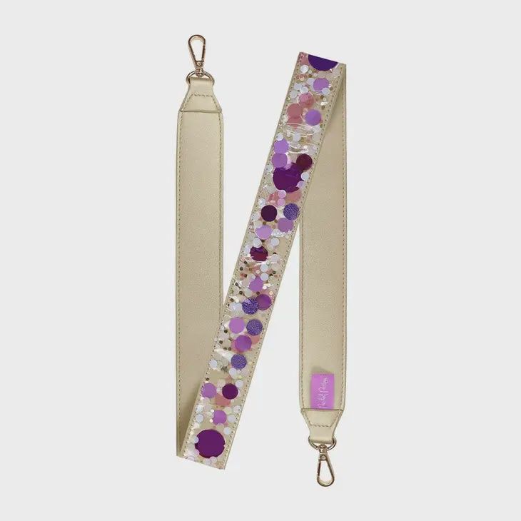 Confetti Removable Purse Straps, color: Purple