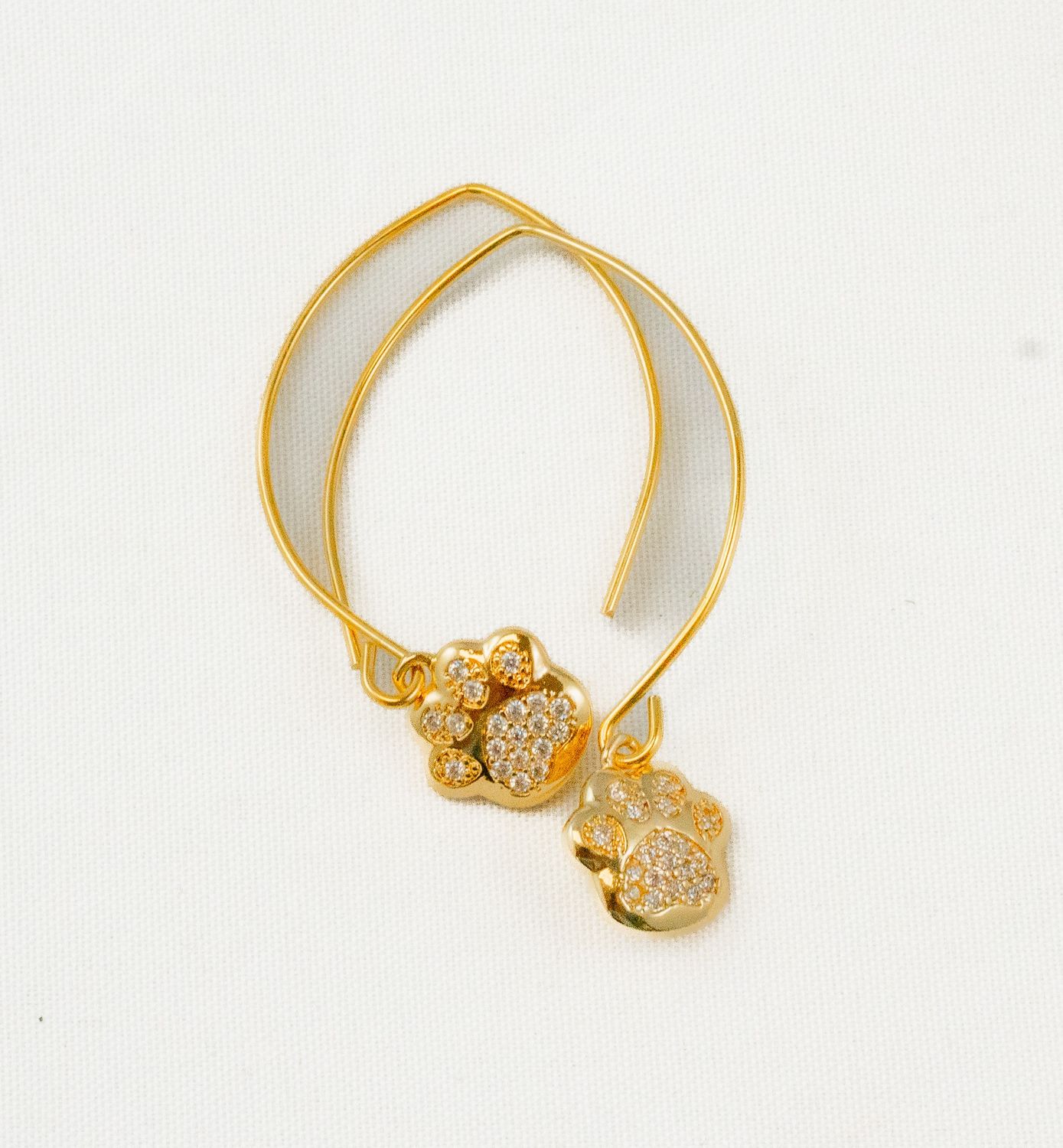 Rhinestone Paw Dangles