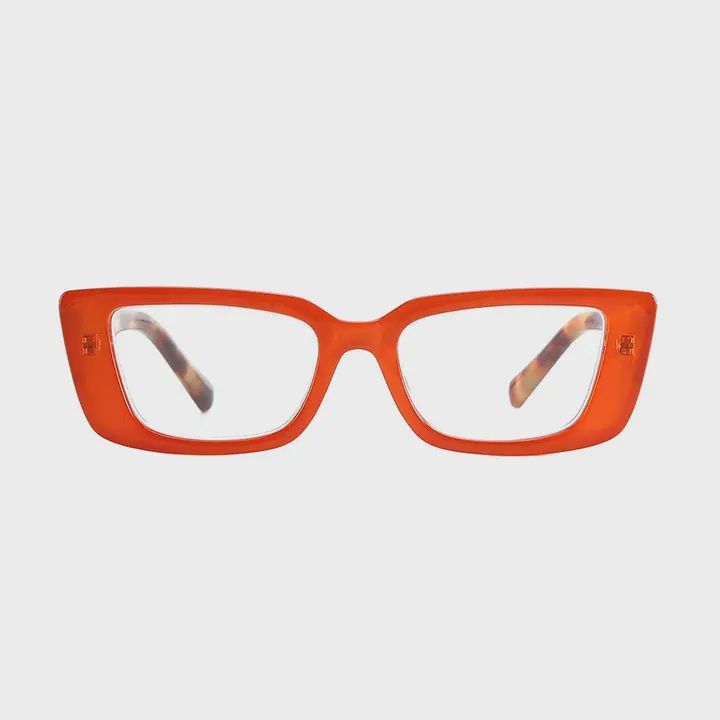 Cory Orange Amber Tortoise Readers, Power: +1.75