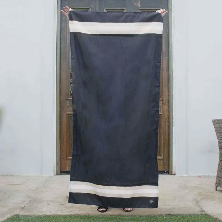 Black/Shell Beach towel
