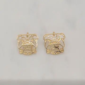 Bulldog Earrings