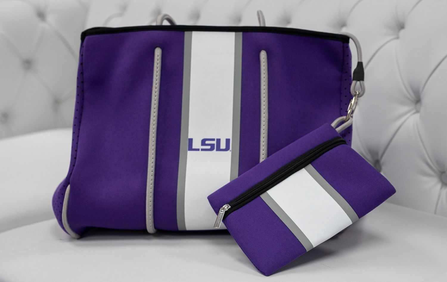 Purple Neoprene Tote