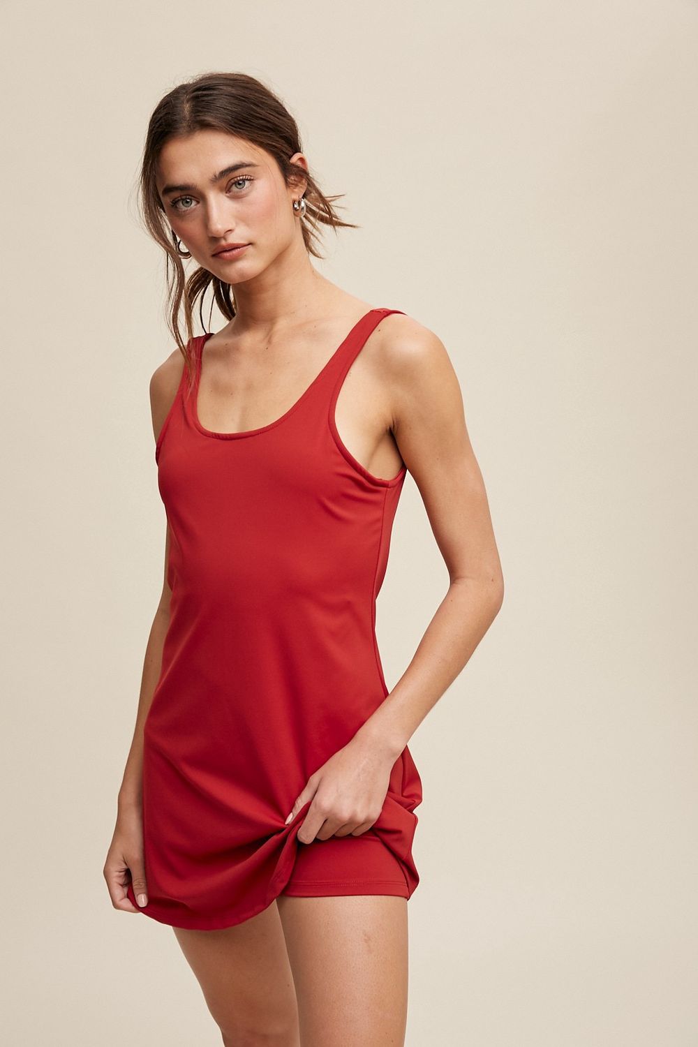 Flare Gameday Dress/Romper, color: RED, Size: S