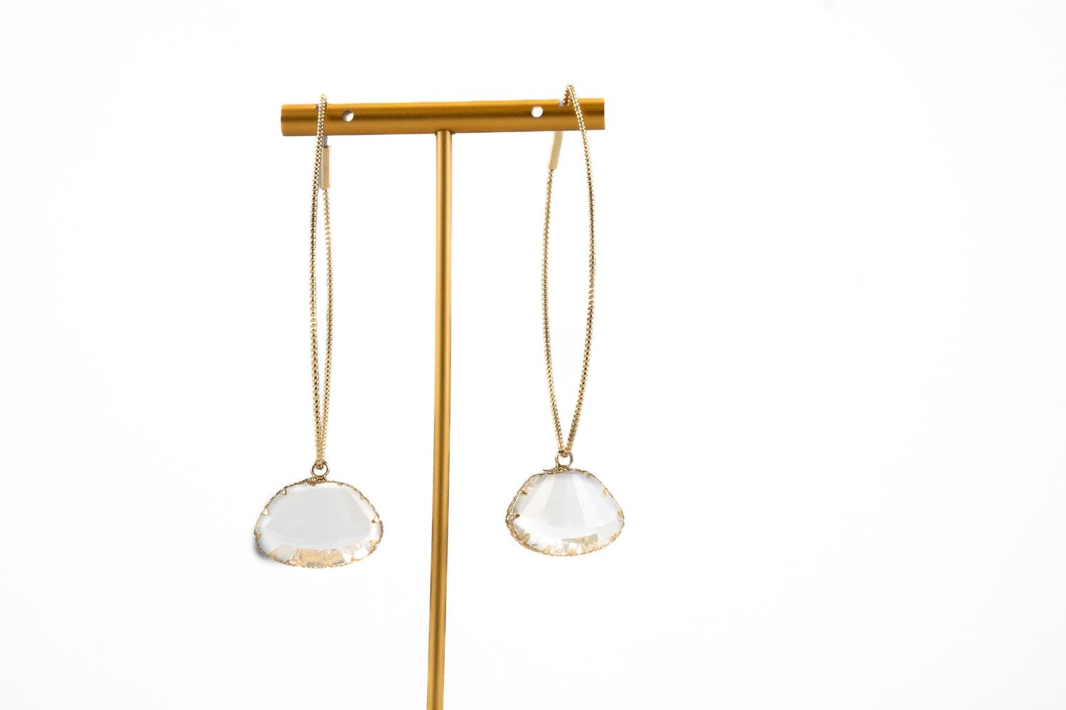 Dangle Crystal/Gold Earring