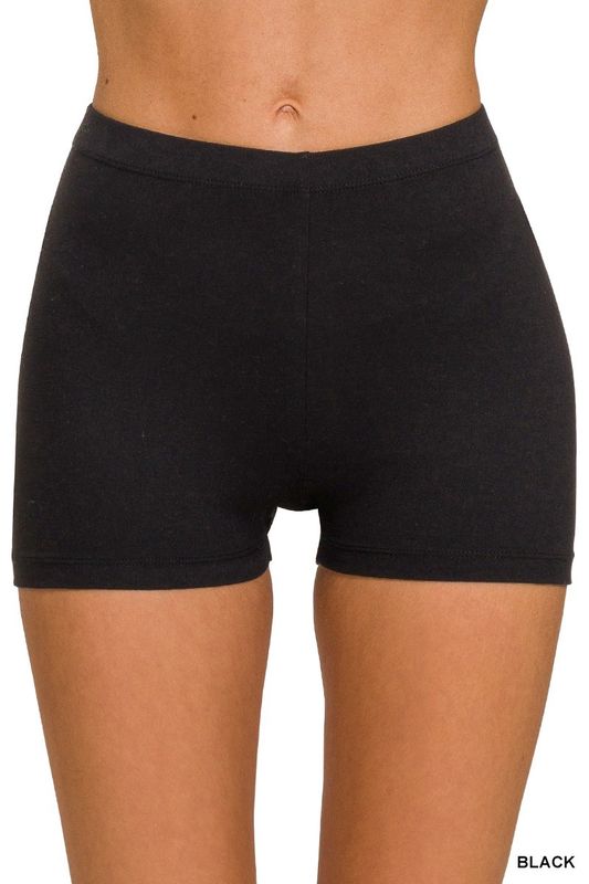 Brushed Microfiber Biker Shorts