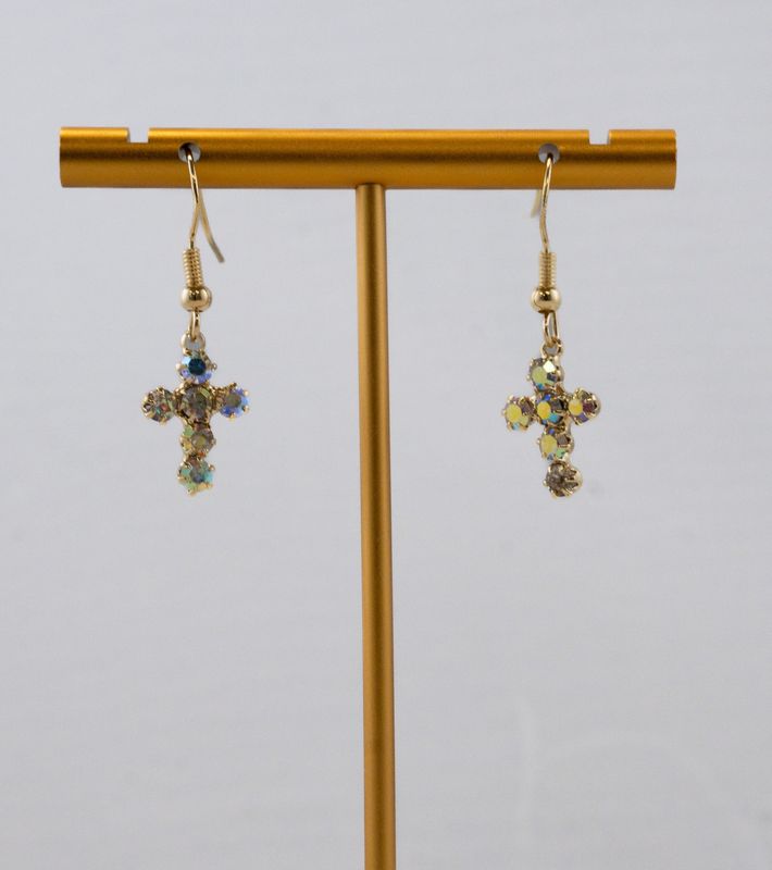 Crystal Studded Cross Danty