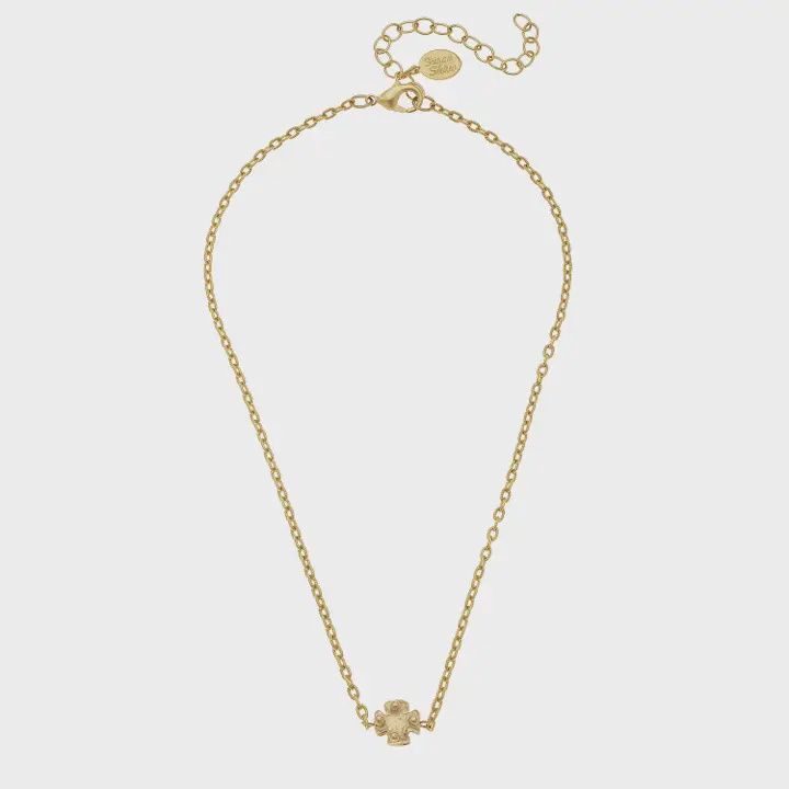 Mini Gold Cross Necklace