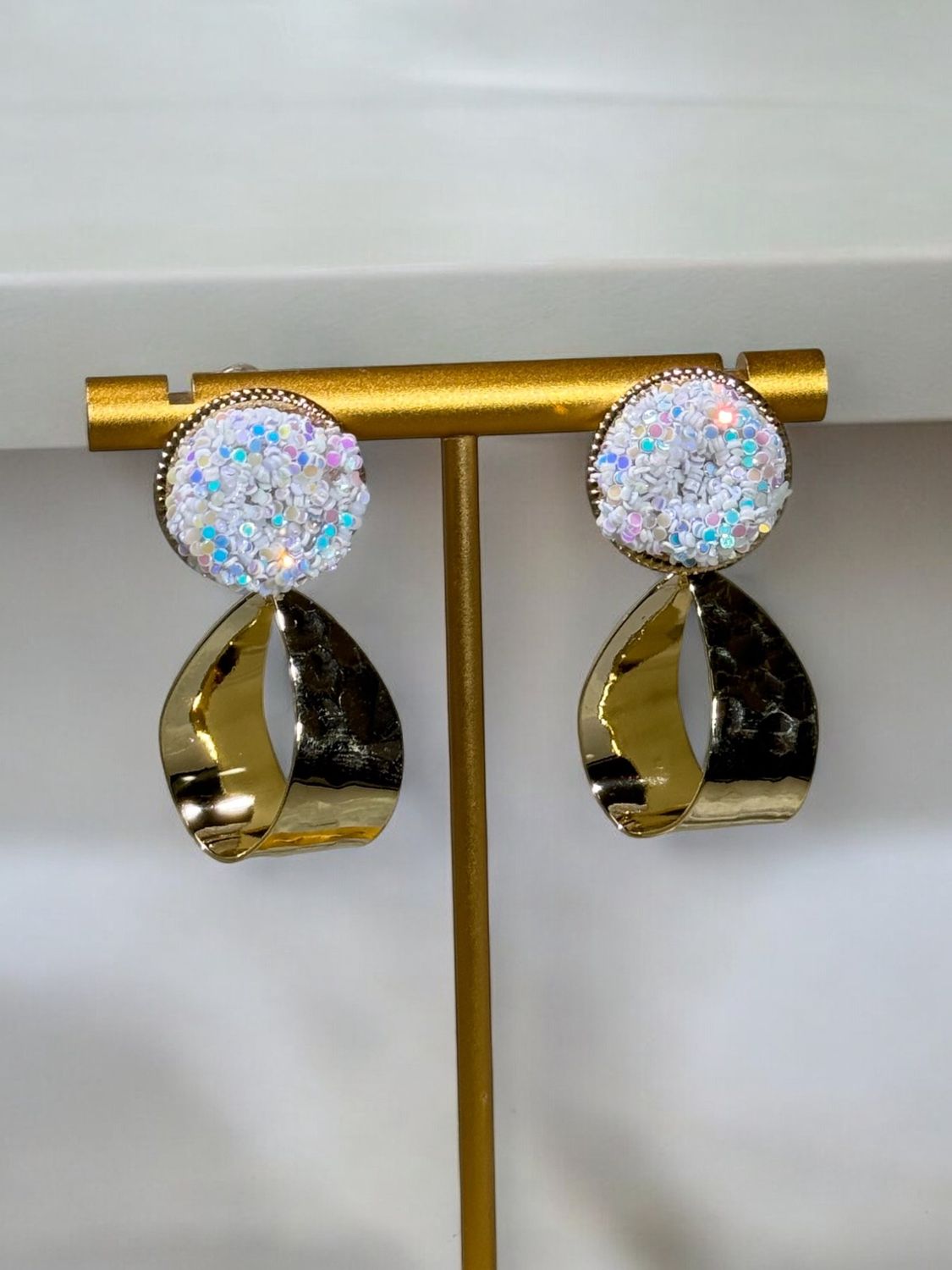 Gigi Earrings, color: White