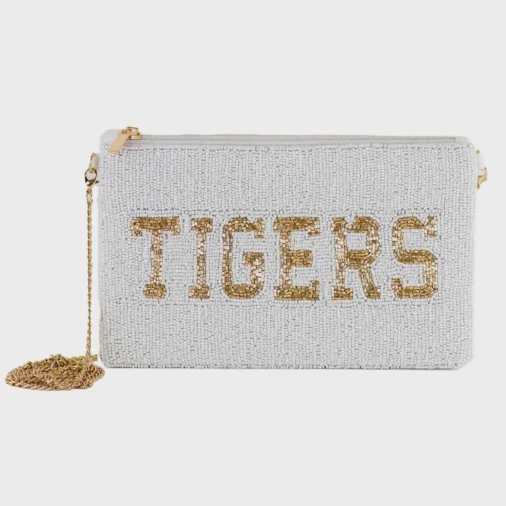 Tigers Beaded Crossbody