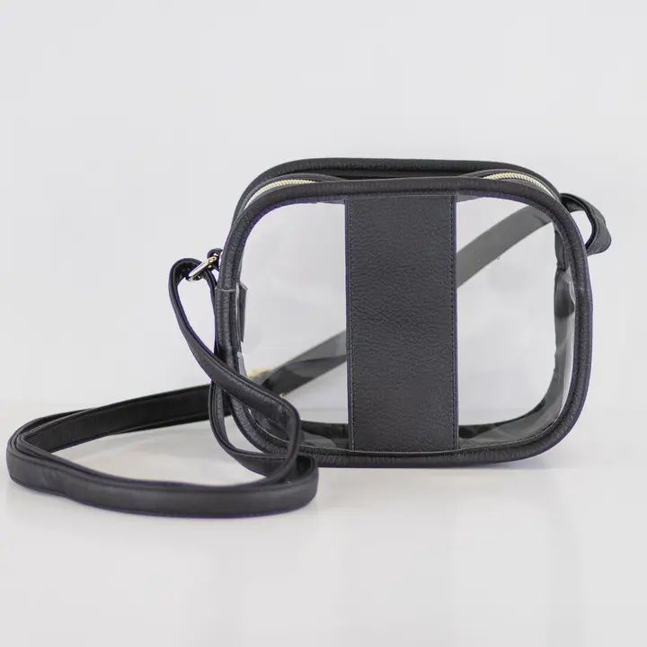 Emma Clear Crossbody, color: Black