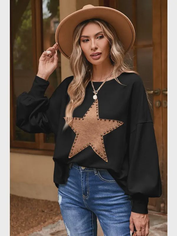 Studded Star Top