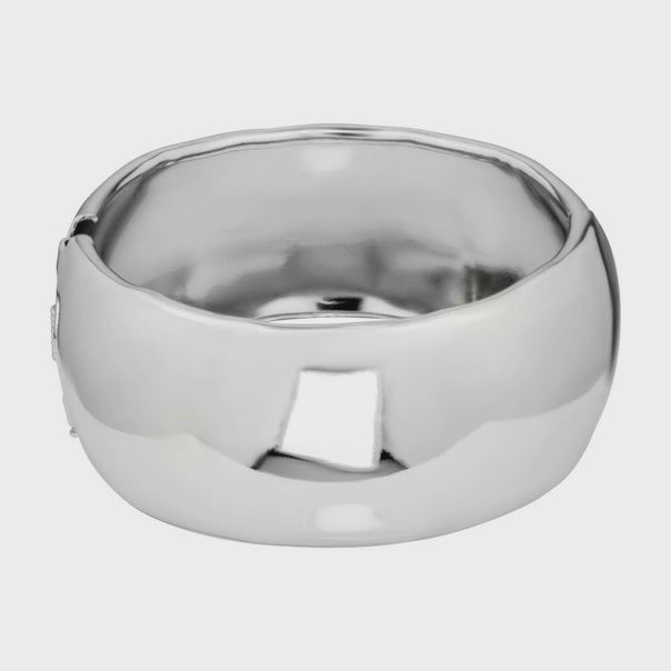 Silver Cuff Hinged Bangle