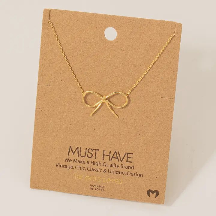Bow Tie Necklace