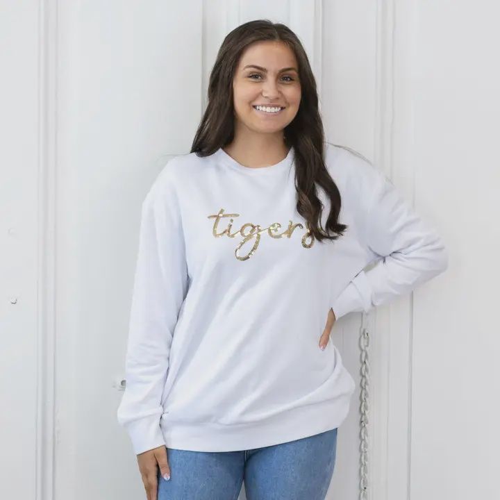 Tigers Sequined Sweatshirt