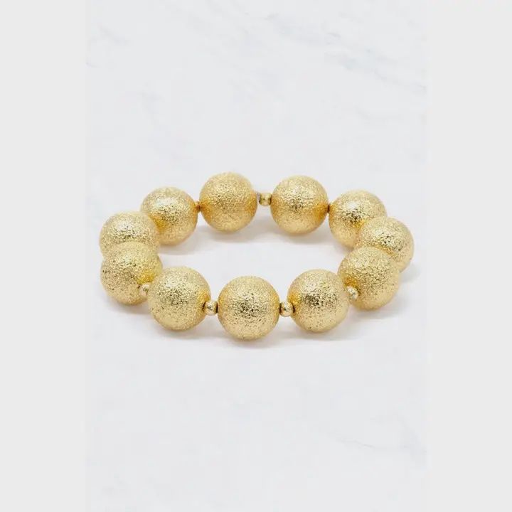 Glittering Ball Bracelet, color: Gold