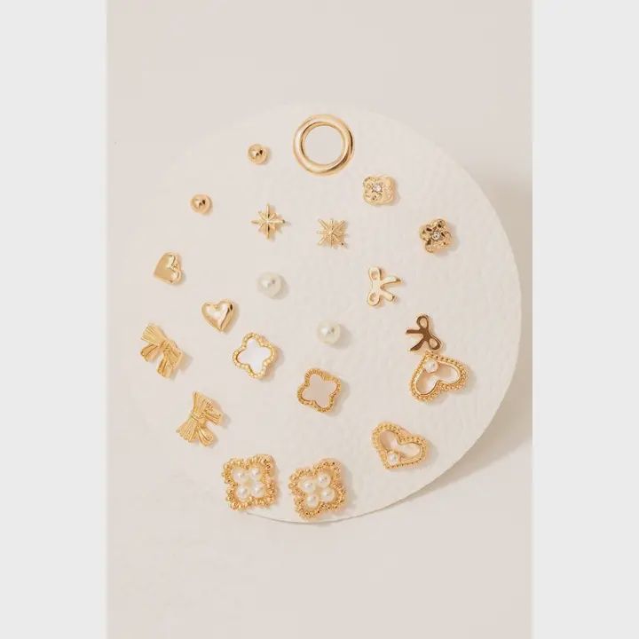 Stud Earring Sets, Style: Ribbons/Clovers