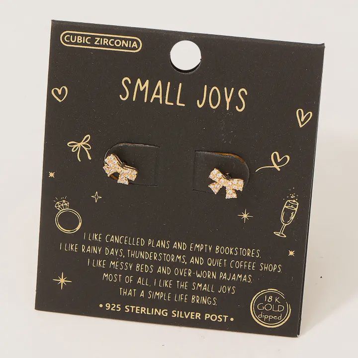 Mini Bow Tie Earrings