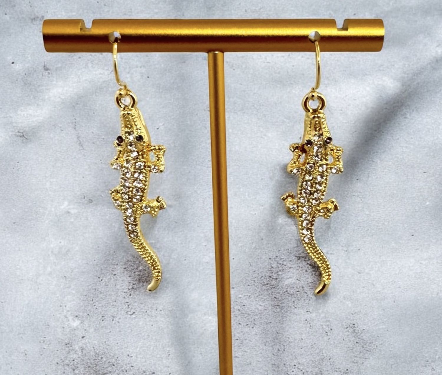 Alligator CZ Earrings