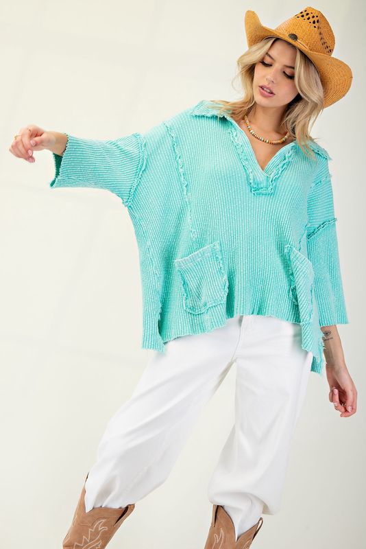 Rib Knit Pullover