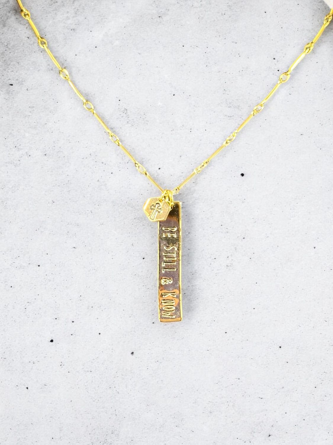 &quot;Be Still &amp; Know&quot; Necklace