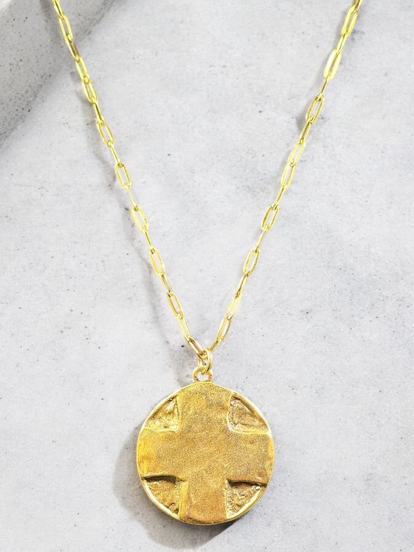 The Lord&#39;s Prayer Cross Gold