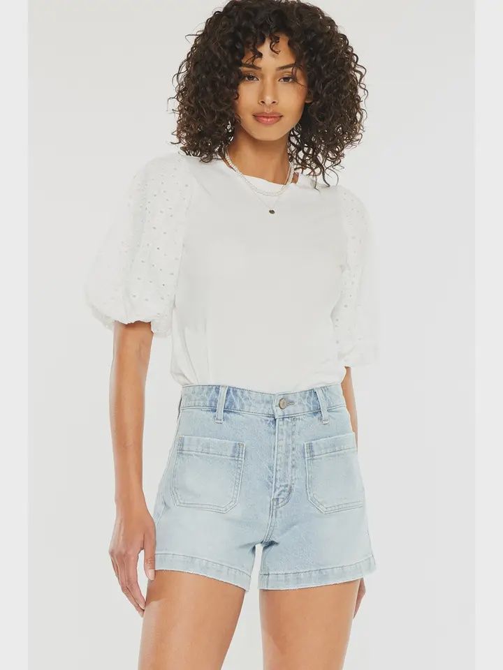 A-Line Denim Shorts, Size: S