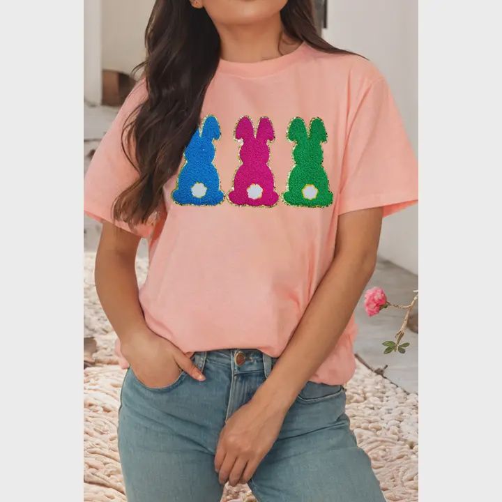 Bunny Chenille Patched Tee