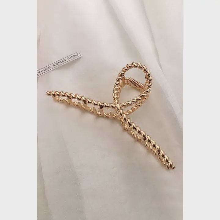 Twisted Gold Hair Clip