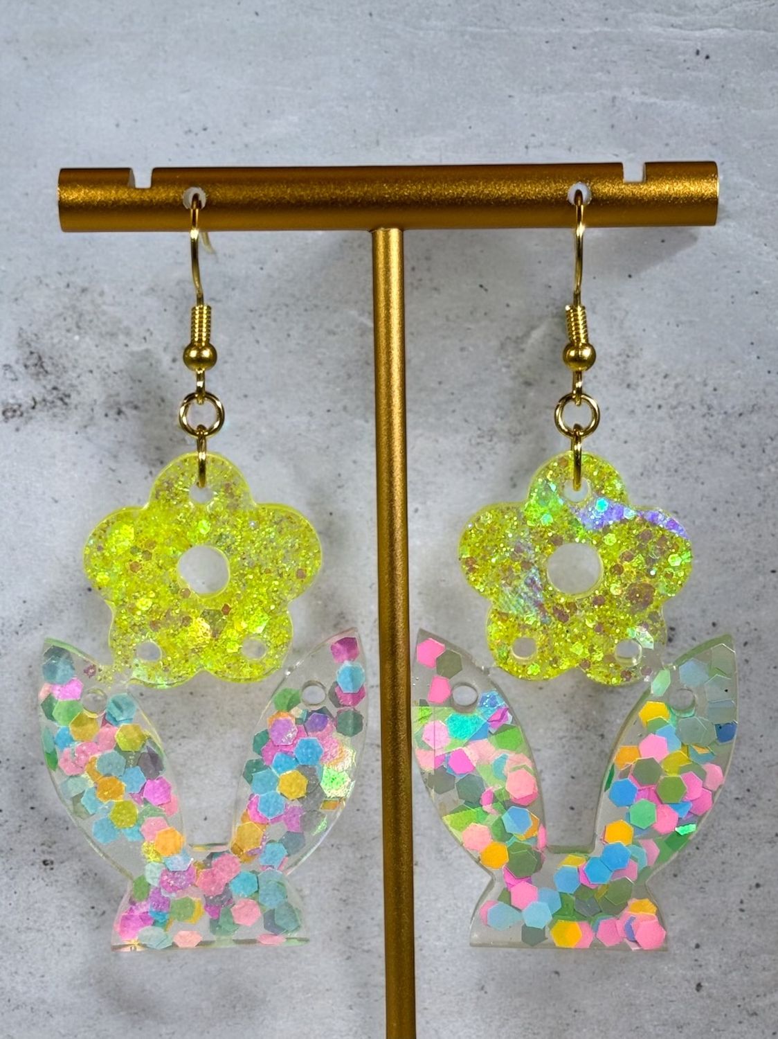 Flower Pot Acrylic earring