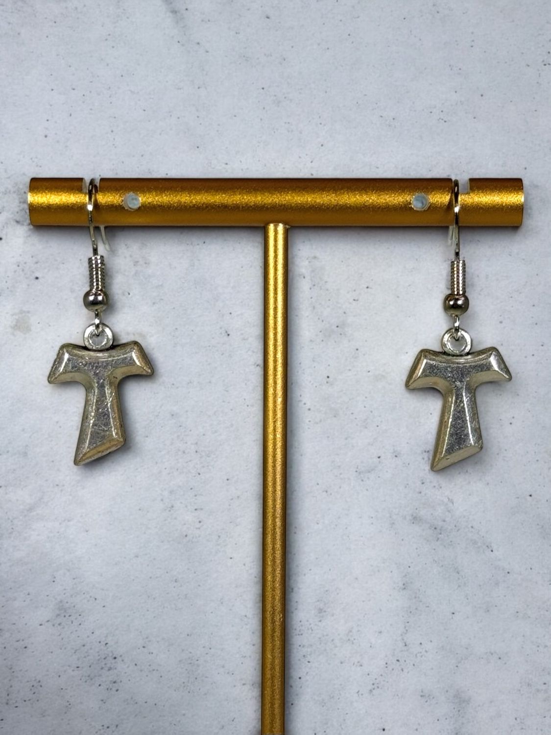 Silver Cross Earrings
