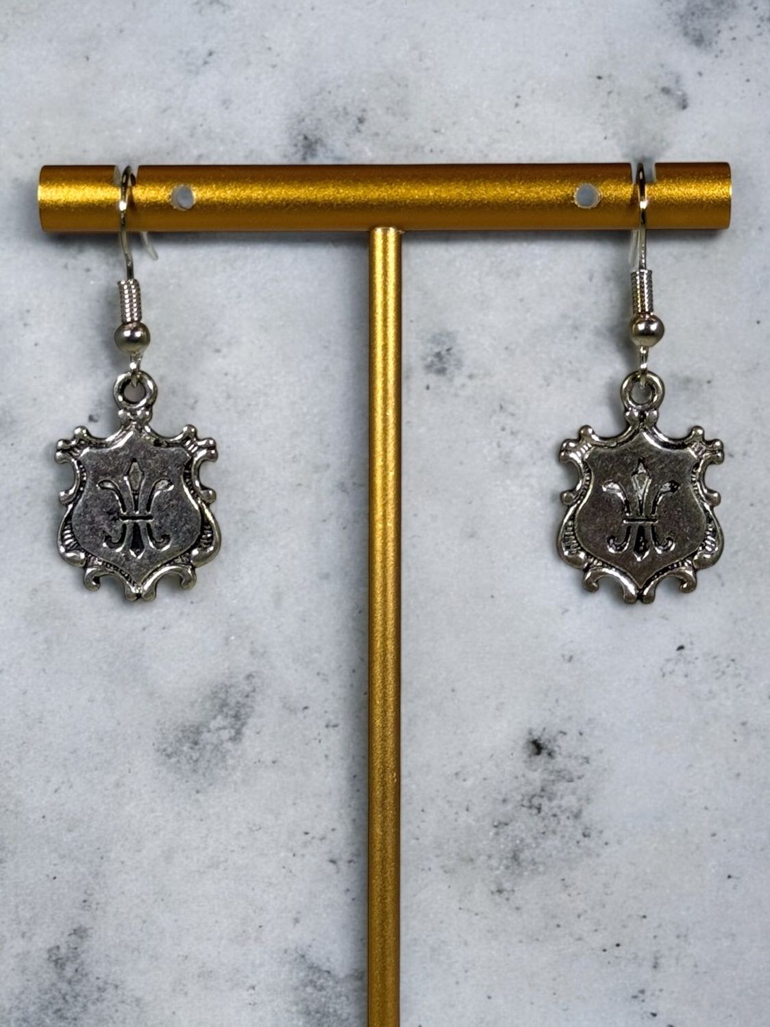 Silver Scroll FDL Earrings