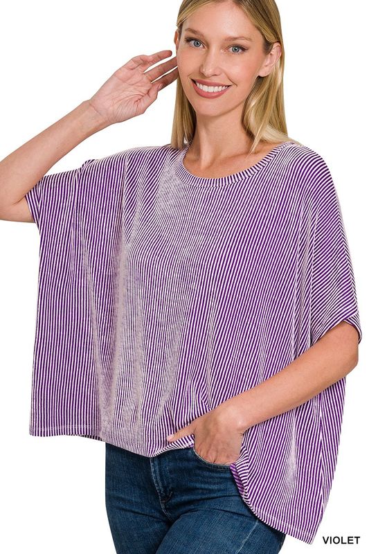 Ribbed Oversized Top