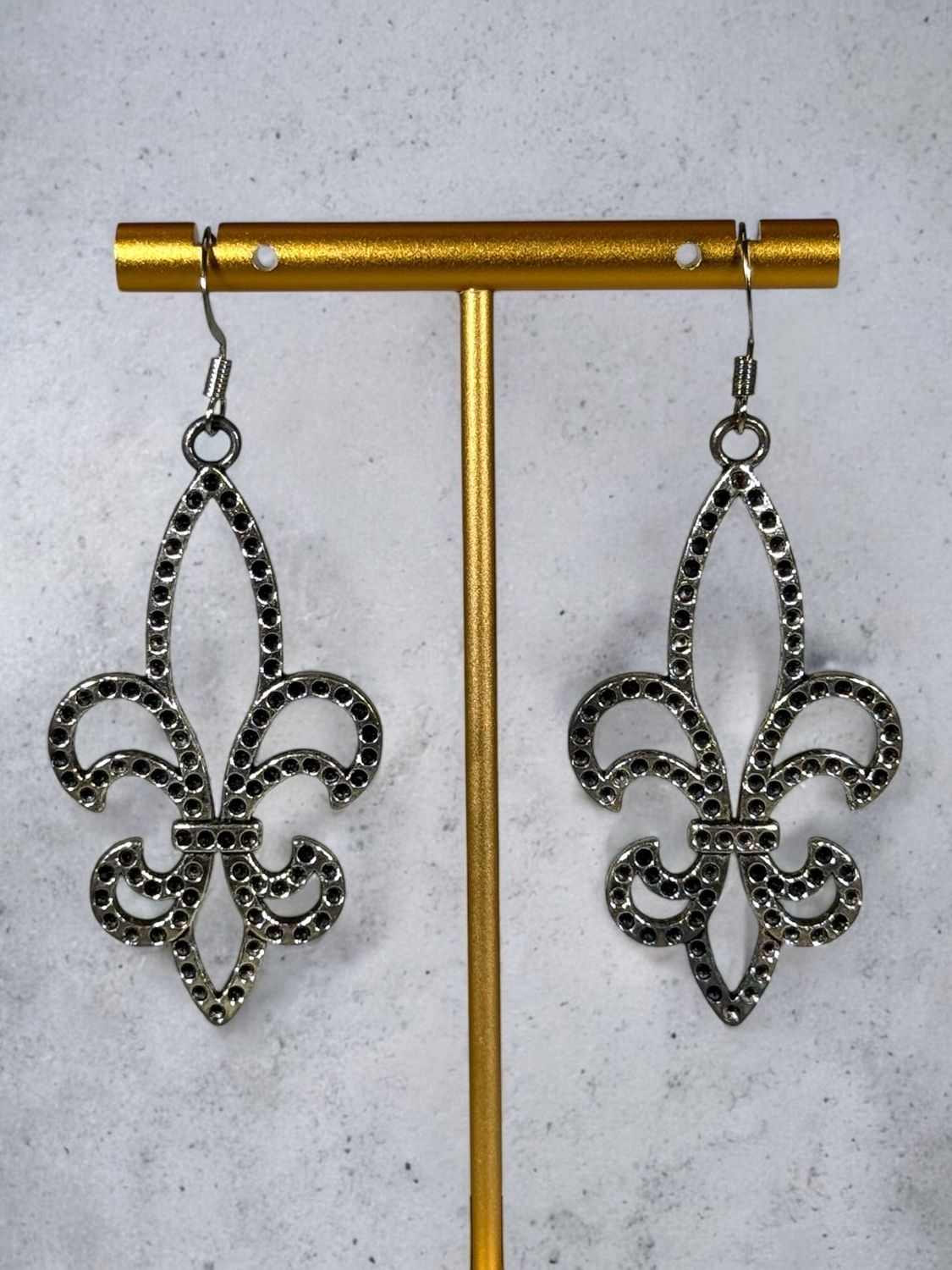 Lrg Silver FDL Earrings
