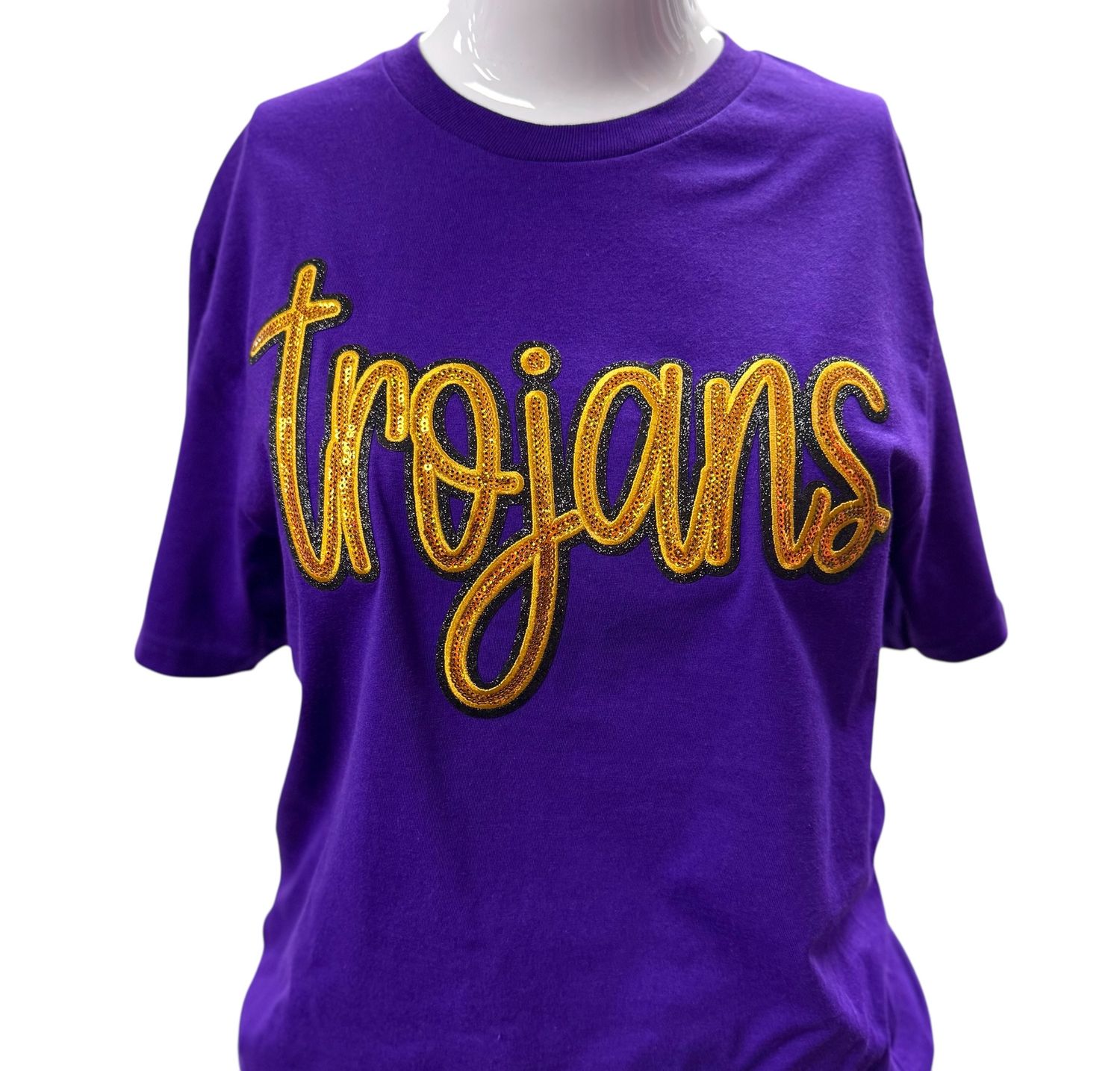 Sequined TROJAN Tee