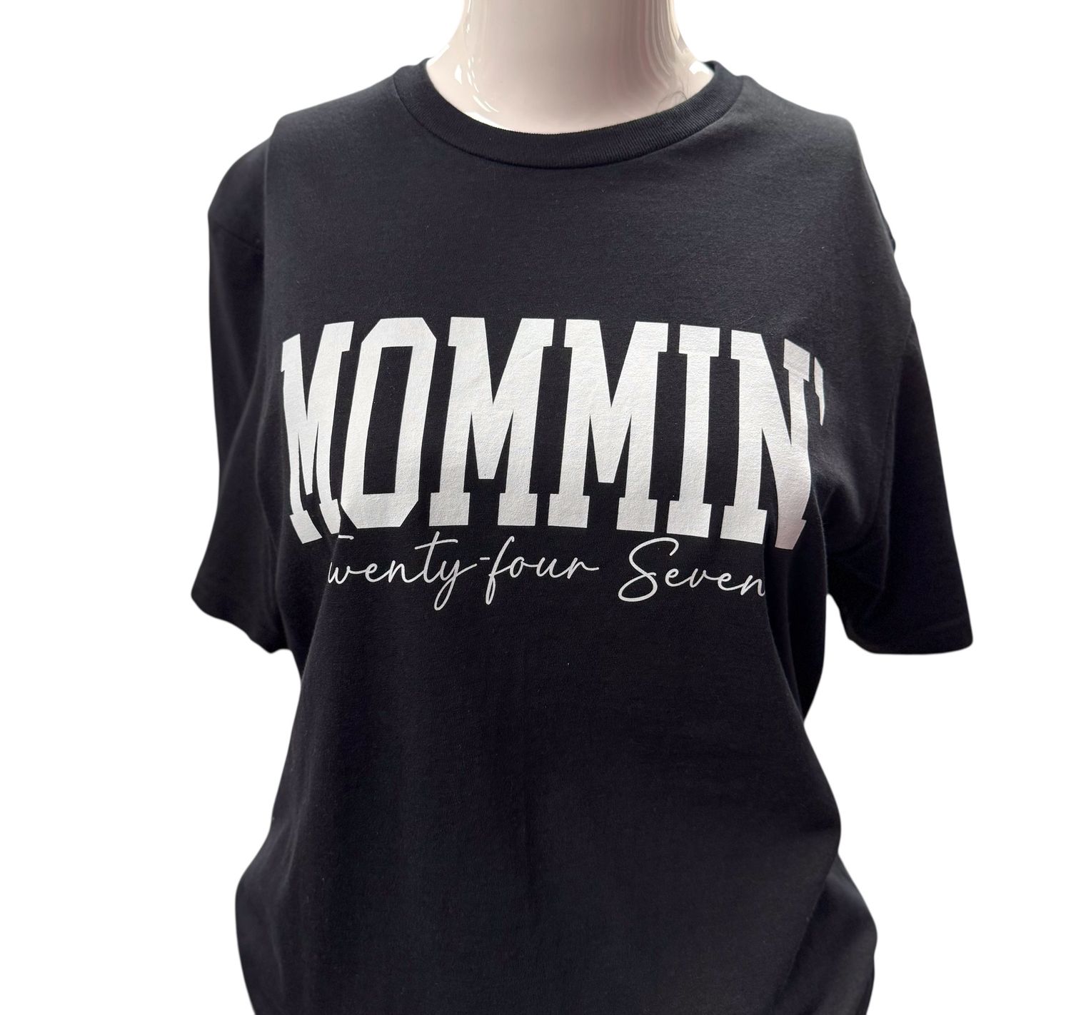 Mommin 24/7 Tee, color: Black, Size: S