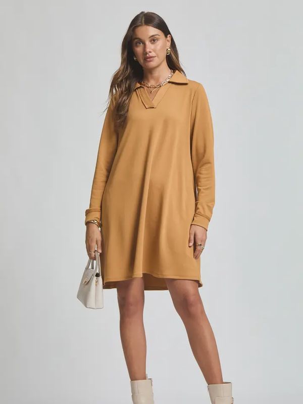 French Terry A Line Dress
