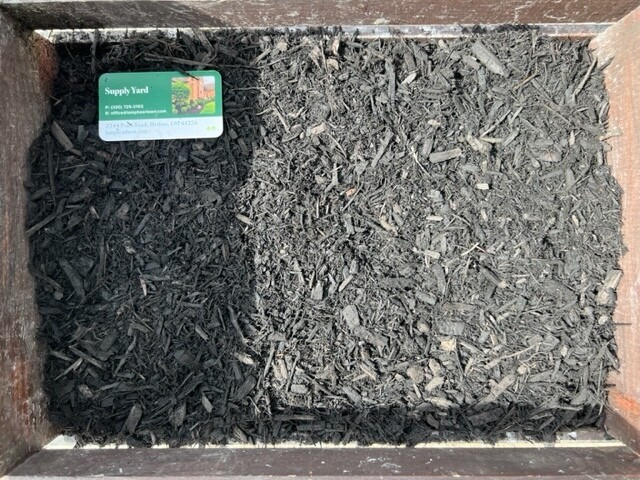 Triple Shred Color Enhanced Black Mulch (per yard)
