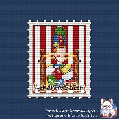 Magic sweets postage stamp cross stitch pattern