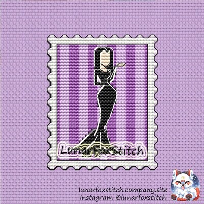 Stamp cross stitch pattern